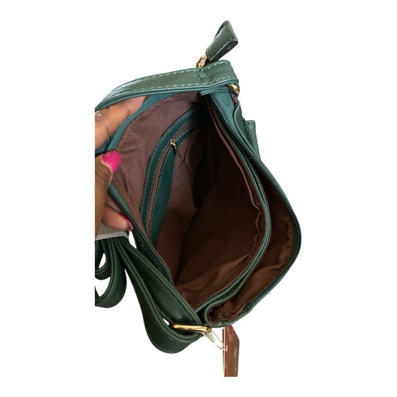 MIRA Collection Mint Green Studded Crossbody Bag - Picture 3 of 7